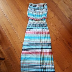 Striped sleeveless dress